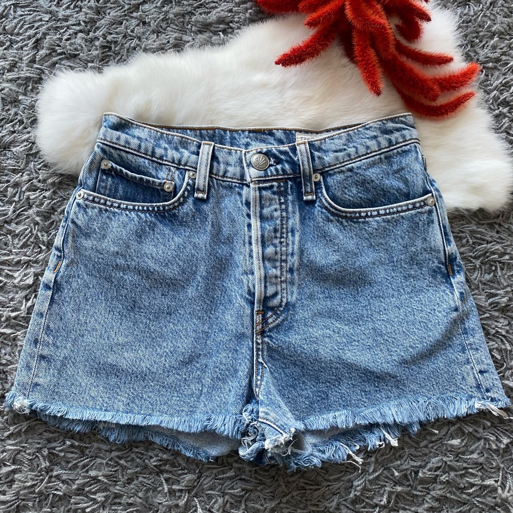 Rag & Bone High-Rise Denim Shorts